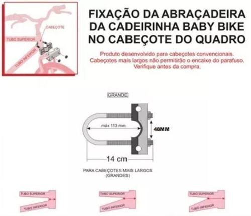 Imagem 4 de 7 de Cadeirinha Dianteira Frente Baby Bike + Capacete Infantil