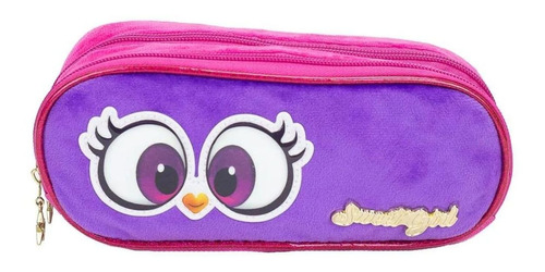 Maletín doble escolar Santino Purple Owl para niños