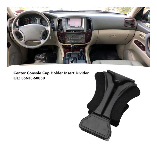 Divisor De Inserción Del Portavasos Consola Para Toyota Land