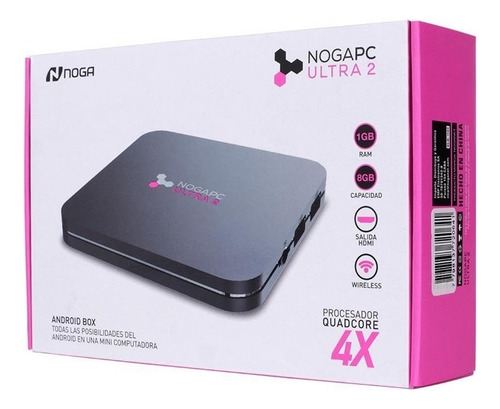 Smart Tv Box Noga Pc Ultra Conversor 8gb 4k 1gb Ram Android