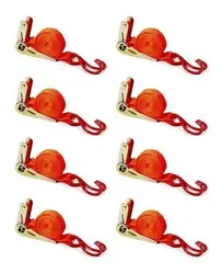 Comprar Jogo 8 Fitas/catraca Para Prender Amarrar Carga 4.5m X 25mm no Mercado Livre