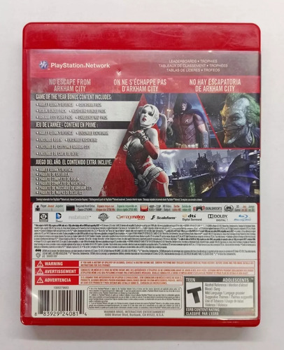 Batman Arkham City Playstation Ps3 Retromx (Usado)