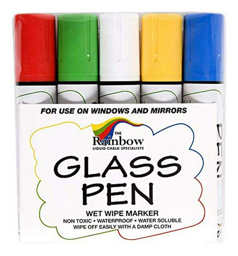 Marcador De Borrado - Glass Pen Liquid Paint Marker: Red, Ye