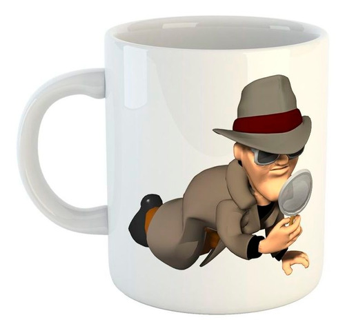 Taza De Ceramica Detective Investigador Inspector M3