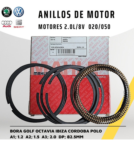 Anillos De Vw Bora Golf Beetle Polo Octavia Ibiza 020/050 