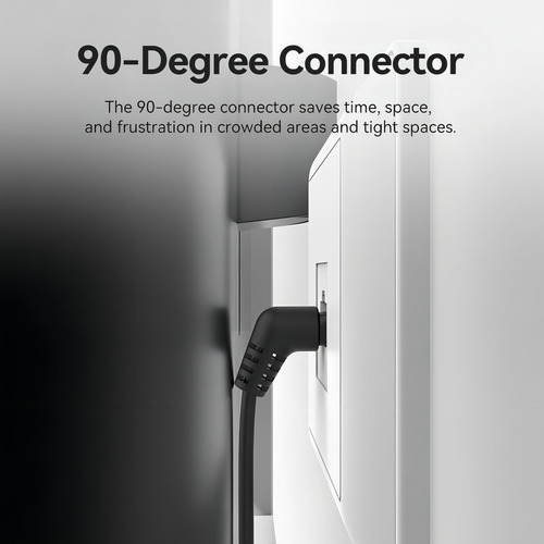 Cable De Red 360° Vention - Cat6a Certificado - 2 Metros Gris - Angulo 90° Conector Con Rotacion 360° - Premium Utp Patch Cord 10gbps - 500 Mhz - Rj45 - Internet / Modem Router / Servidor - Ibohh