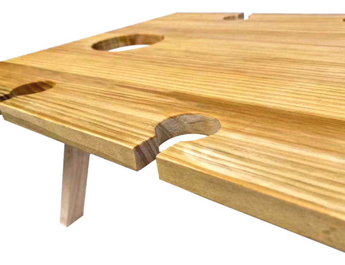 T Mesa Plegable De Madera Para Exteriores, Mesa Portátil