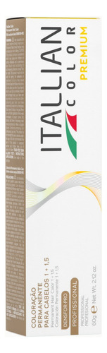  Coloração Itallian Color 60g Profissional Cores Diversas Tom 7.17  Louro Cinza Marrom Premium