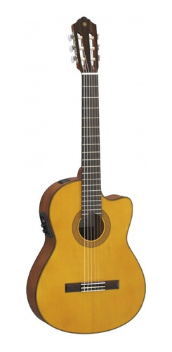 Guitarra Electroacustica Cgx122msc Natural Clasica Yamaha 