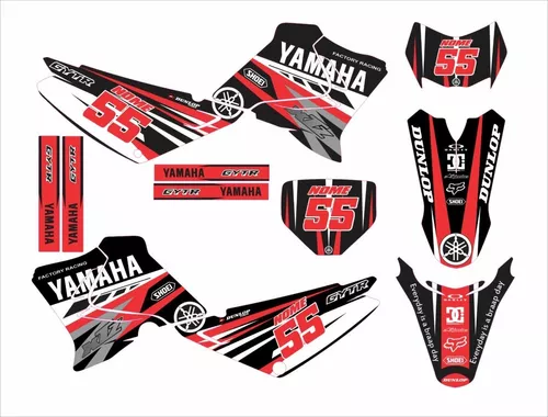 Adesivos Moto Cross Trilha Xtz 125 20mm Personalizada Lm248