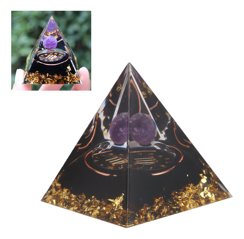 Pirámide De Cristal Curativa De 5 Cm De Orgonita Para Energí