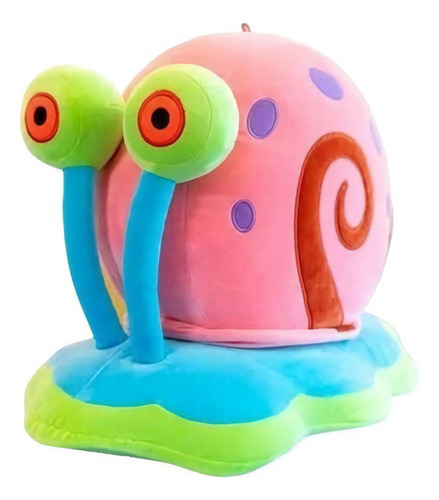 Peluche Gary Snail de Bob Esponja, 25 cm, multicolor para niños, color turquesa