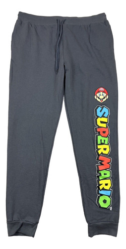 Pants Super Mario Para Hombre 2xl Gris Obscuro 