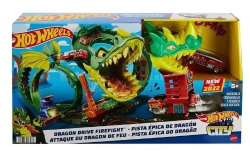 Hot Wheels City Pista Épica De Dragón Hdp03 