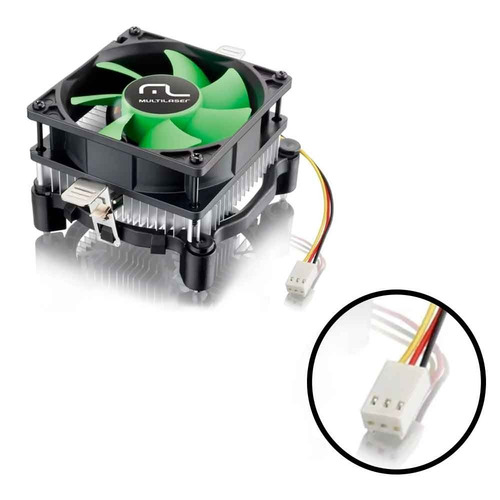 Kit 4 Cooler Unil Amd E Intel Multilaser Ga1 - Baixo Ruído
