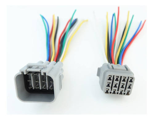 1 Unids Macho Y 1 Unids Hembra 12 Pin Conector Conector Pigt