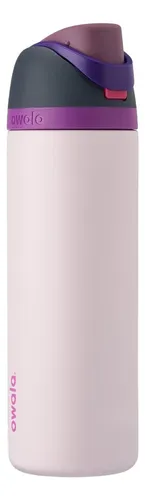 Botella De Agua Aislada De Acero Inoxidable Con Popote