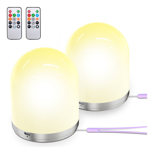 Luz Noturna: Lâmpada Que Muda De Cor Com Controle Remoto E