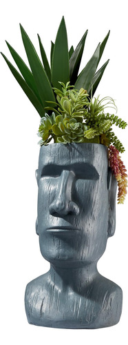 Design Toscano Al1917 Estatua De Maceta Con Cabeza De Moai M