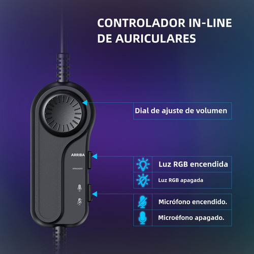 Audífonos Inalámbricos Con Micrófono Headset Para Gamer Pc Color Negro Uhuru by Maono G724