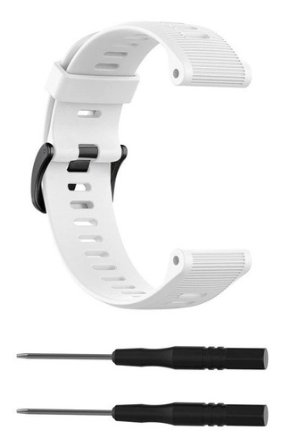 2 Pulseiras Para Garmin Forerunner 945 + Pelicula Vidro Cor Branco Largura Da Pulseira 22 Mm