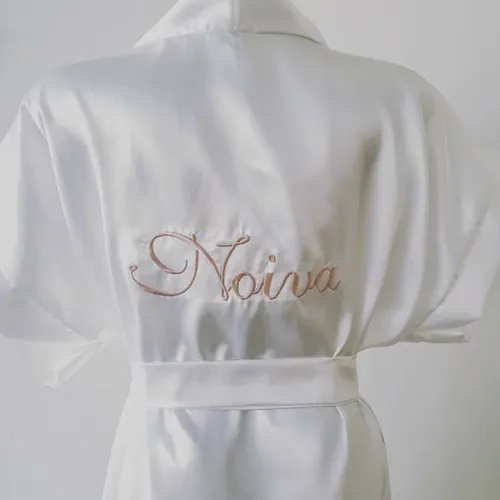 comprar Kit 7 Robes Bordado Hoby Personalizado Cetim Noiva Madrinha