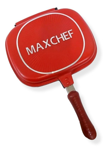 Panela Maxchef Revestimento Anti Aderente Faz Tudo Dupla Cor Vermelho