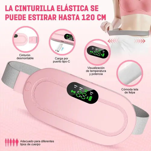 Cinturón Masajeador Térmico Para Cólicos Menstruales | Cuotas sin interés
