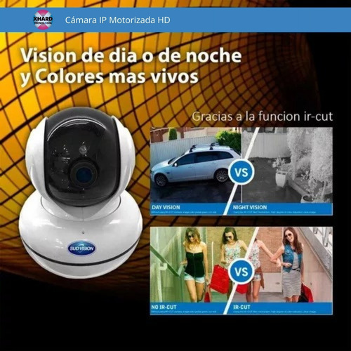 Camara Seguridad Ip 1080p Motorizado Wifi Vision Nocturna Hd