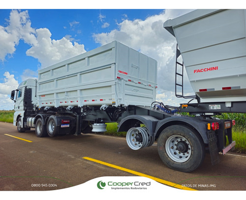 Carreta Bitrem Basculante Caçamba 25/25 Nova 26m3+ 27m3