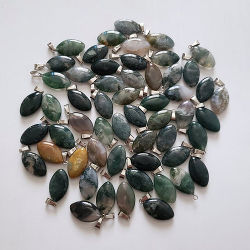 Lote De 50 Unids/lote De Colgante Para Collar,  Indian Agate