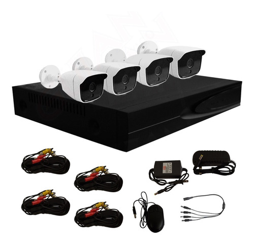 Kit Videovigilancia Guian 4 Cámaras 5mp Dvr Bullet