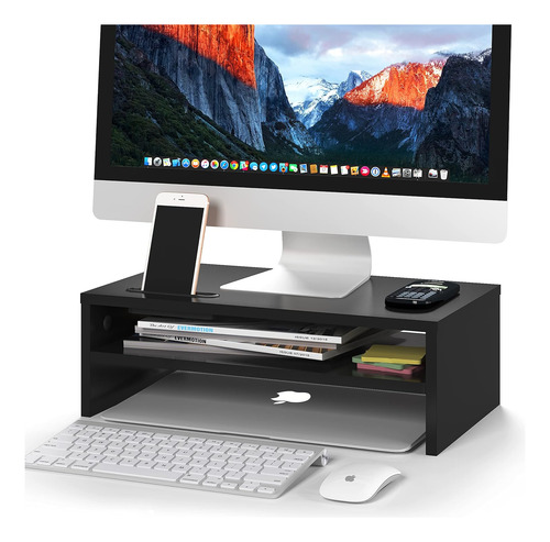 Soporte De Monitor De Madera, Soporte De Soporte Para Escrit