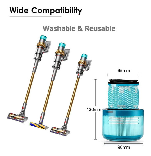Para Filtros De Repuesto Para Dyson V15 Detect Complete,