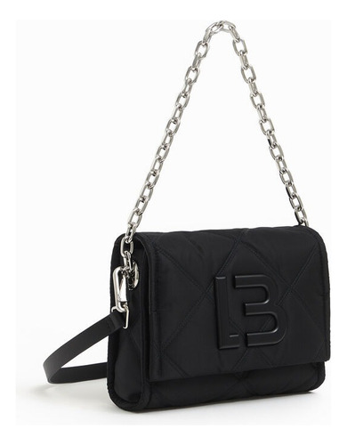 Bolsa Bandolera Bimba Y Lola M Nylon Acolchado Diseño Liso