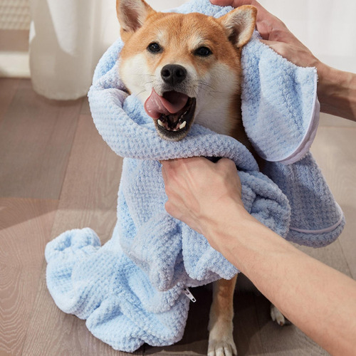 Bata De Baño Para Perros De Secado Rápido Bata De Baño Con T