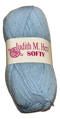 Lana Judith Ovillos X 100 Grs C/u Modelo Softy Lana Fina Celeste 020