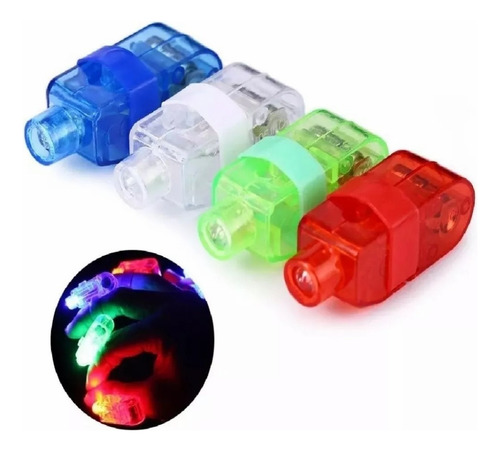 4 Anillo Luminosos Luz Led Batucada Conciertos Colores Neon