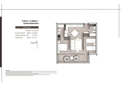 Departamento En Venta De 2 Dorm. 2 Baños Playa En La Serena