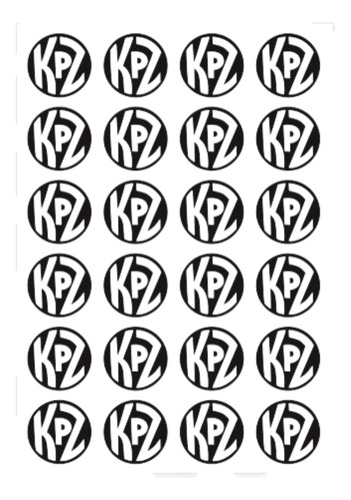 Kit 4 Adesivos Roda Kpz Center Caps Emblema Resinado 44mm