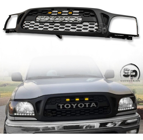 Imagen 1 de 7 de Parrilla Toyota Tacoma 2001 -2004 Negro Led Pro Trd Letras