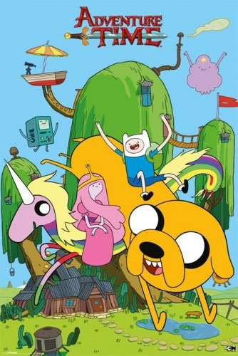 Rmn 5667 Adventure Time Finn Y Jake Decorative Poster