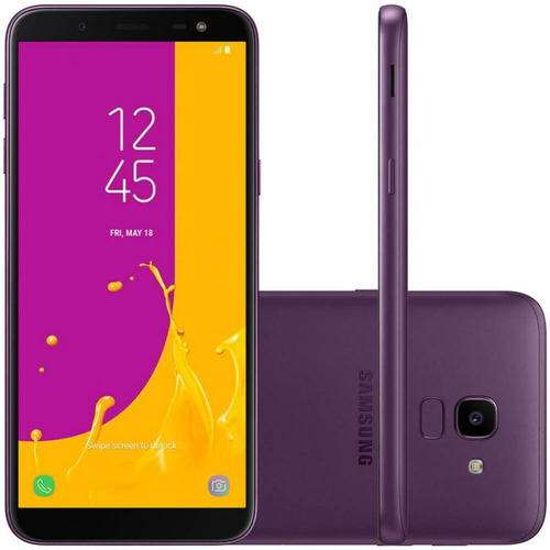 Smartphone Samsung Galaxy J6 Violeta 64gb Tv Digital Tela D