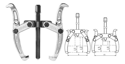 Extractor De Rulemanes 6  Polea 2 Garras Cr-v Total-tvirtual