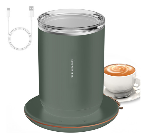 Taza De Café 2 En 1 Con Agitación Automática Y Temperatura C