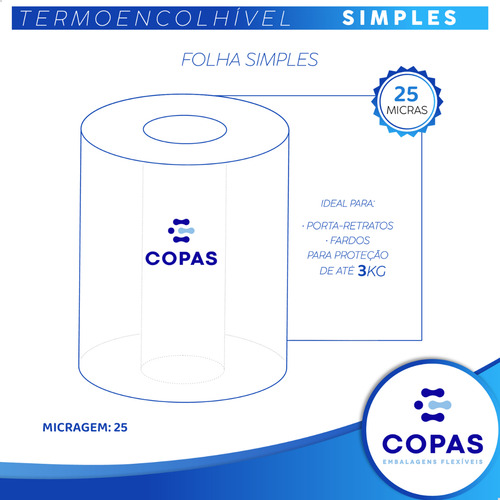 Filme Plástico Termoencolhivel 30cm X 20mt Para Embalar Fino