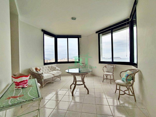Imagem 10 de 30 de Apartamento Frente Ao Mar, Vista Para O Mar, Área De Lazer, 3 Dormitórios Sendo 2 Suítes, 2 Vagas De Garagem, Praia Das Pitangueiras, Guarujá/sp. - Ap4187