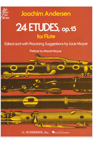 J.andersen: 24 Etudes, Op. 15 For Flute / 24 Estudios Op.15.