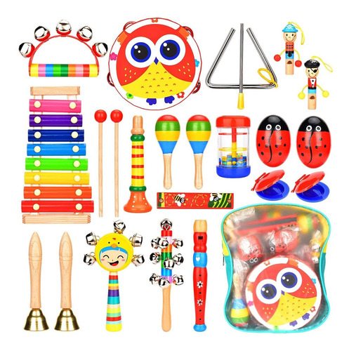 Amagoing Kids Musical Instruments, Wooden Percussion Instrum