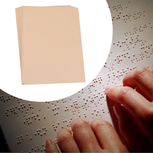 50 Piezas De Papel Para Escribir En Braille, Papel Para